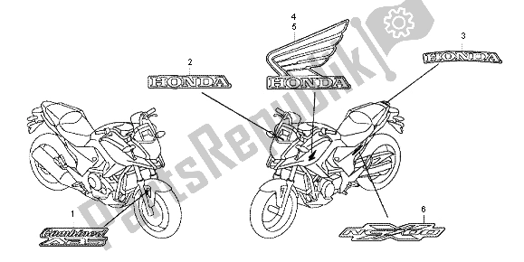 All parts for the Mark of the Honda NC 700 XD 2012