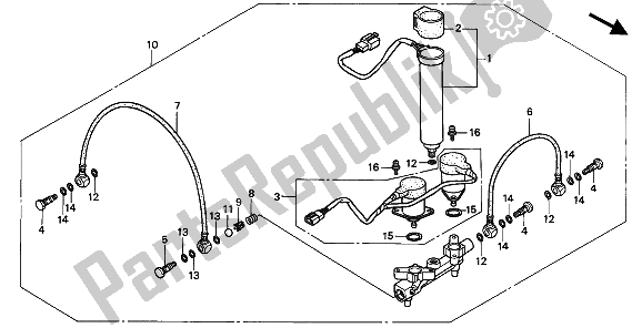 Tutte le parti per il Distributore D'aria del Honda GL 1500 SE 1994