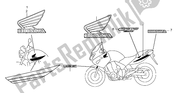 All parts for the Mark of the Honda CBF 600N 2006