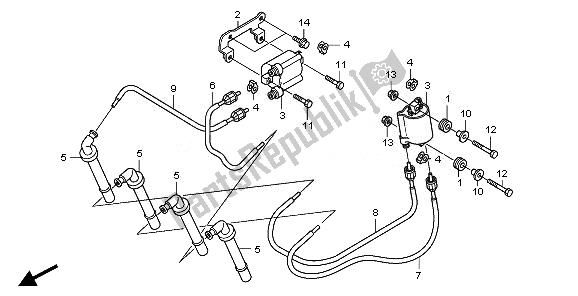 All parts for the Ignition Coil of the Honda CBF 1000 TA 2010