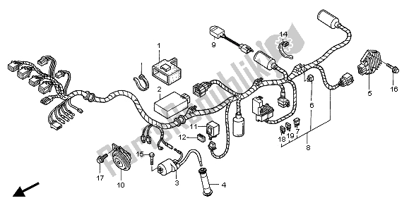 Todas las partes para Arnés De Cables de Honda CBF 250 2006