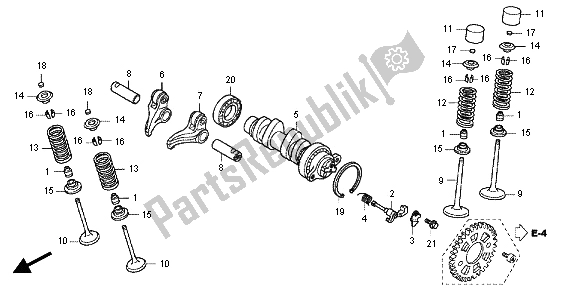 All parts for the Camshaft & Valve of the Honda CRF 150 RB LW 2012