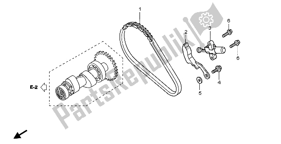 Todas las partes para Cadena De Levas de Honda TRX 350 FE Fourtrax Rancher 4X4 ES 2003