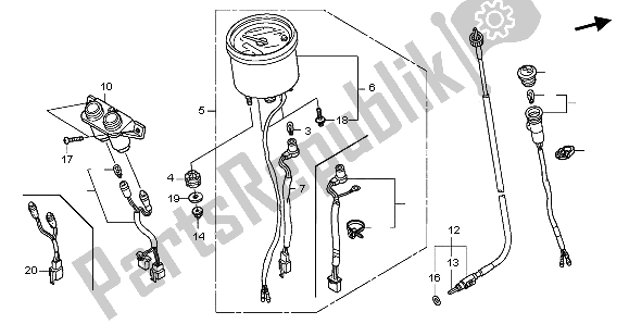 Todas las partes para Metro (kmh) de Honda NPS 50 2007