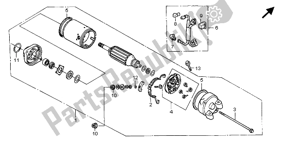 Todas las partes para Motor De Arranque de Honda VT 600C 1995