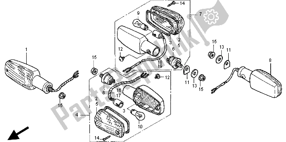 Wszystkie części do Winker Honda CB 1300X4 1998