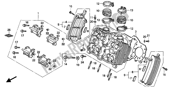 Toutes les pièces pour le Culasse (avant) du Honda VF 750C 1994