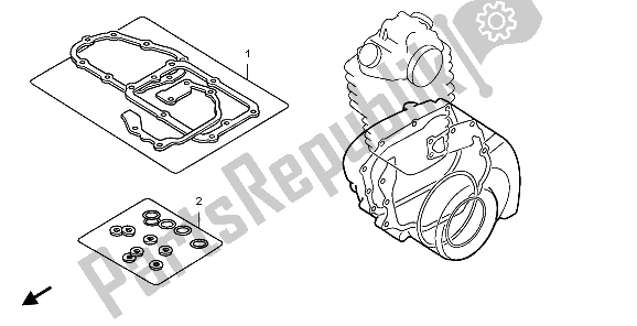 Tutte le parti per il Kit Di Guarnizioni Eop-2 B del Honda TRX 400 FA Fourtrax Rancher AT 2006