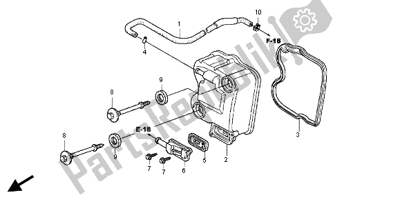 Tutte le parti per il Coperchio Della Testata del Honda SH 125R 2012