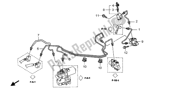 All parts for the Proportioning Control Valve of the Honda VFR 800A 2003