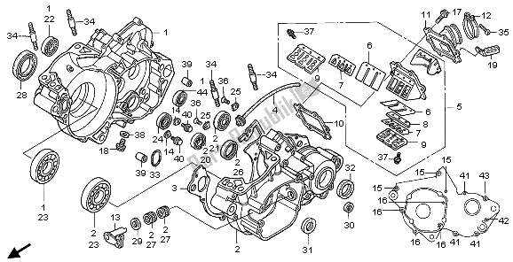 Tutte le parti per il Carter del Honda CR 250R 2006