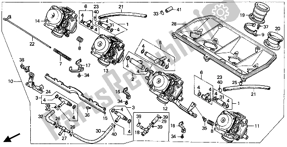 Wszystkie części do Ga? Nik (komplet) Honda CBR 600F 1987