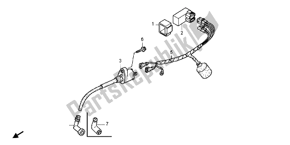 Tutte le parti per il Cablaggio del Honda CRF 50F 2013