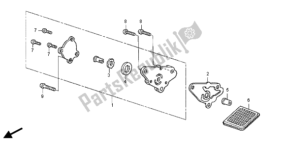 Toutes les pièces pour le La Pompe à Huile du Honda CRF 50F 2012