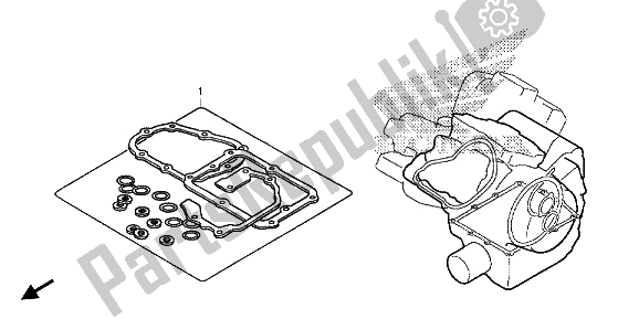 All parts for the Eop-2 Gasket Kit B of the Honda VT 1300 CXA 2013