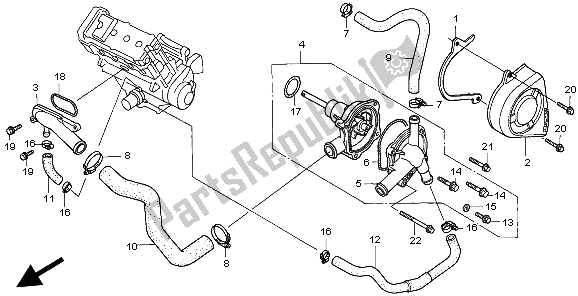 Tutte le parti per il Pompa Dell'acqua del Honda CBR 900 RR 1999