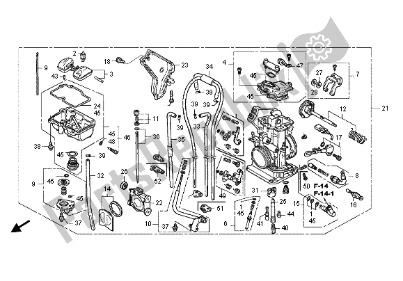 Todas las partes para Carburador de Honda CRF 250X 2012