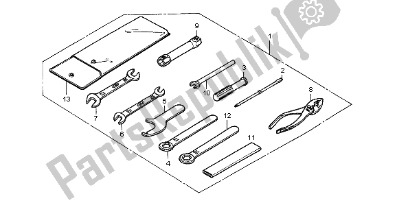 All parts for the Tools of the Honda CA 125 1999