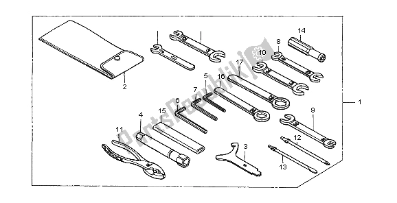 Tutte le parti per il Utensili del Honda VT 750C 1997