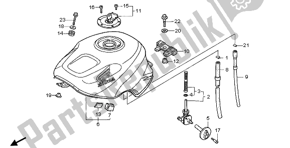 Tutte le parti per il Serbatoio Di Carburante del Honda CBR 900 RR 1995