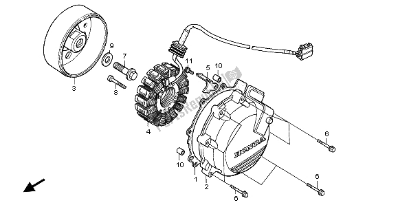 All parts for the Generator of the Honda RVF 750R 1996