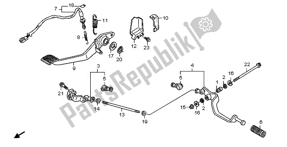 Toutes les pièces pour le Pédale du Honda ST 1300 2008