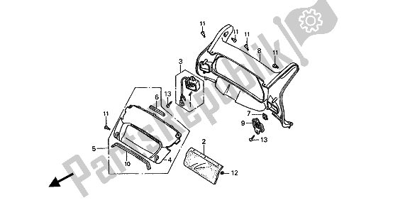 Todas las partes para Panel Medidor (kmh) de Honda ST 1100 1994