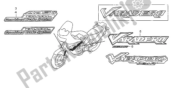 Alle onderdelen voor de Mark van de Honda XL 1000 VA 2005