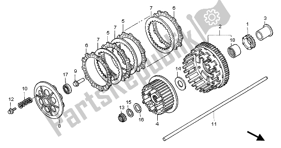 Todas las partes para Embrague de Honda CBR 1100 XX 2005