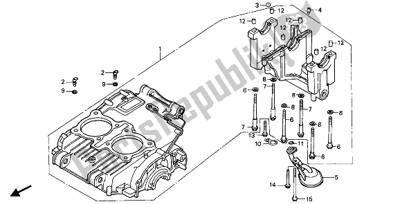 All parts for the Crankcase Set of the Honda CB 450S 1986