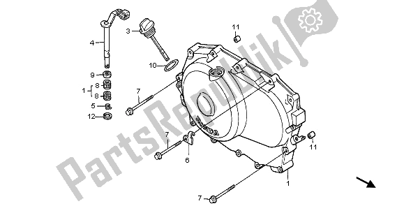 Tutte le parti per il Coperchio Carter Destro del Honda NT 650V 2003