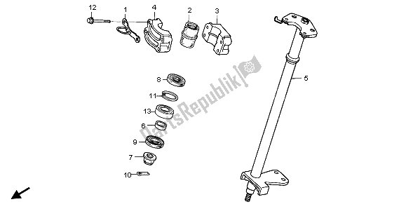 Tutte le parti per il Albero Dello Sterzo del Honda TRX 300 EX Fourtrax 2000