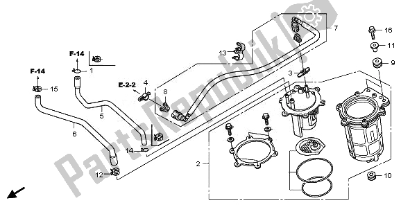 Tutte le parti per il Pompa Di Benzina del Honda VT 750C 2008