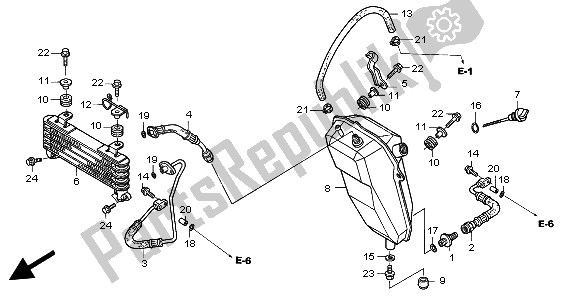 Tutte le parti per il Radiatore Dell'olio del Honda TRX 400 EX Sportrax 2006