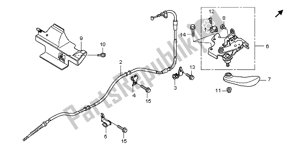 All parts for the Parking Brake of the Honda NSS 250A 2009