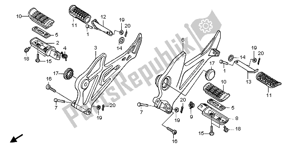 Todas las partes para Paso de Honda XL 125V 2003