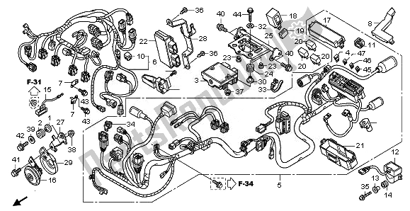 Todas las partes para Arnés De Cables de Honda CB 1000R 2011