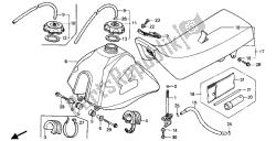 réservoir de carburant et siège