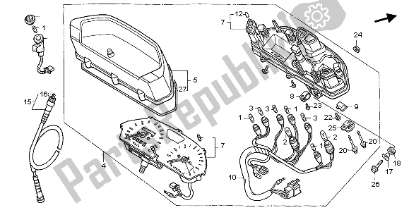 Todas las partes para Metro (mph) de Honda NX 650 1996