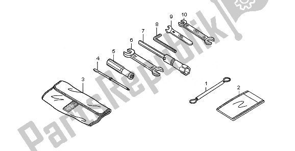 All parts for the Tools of the Honda VFR 1200 FD 2011