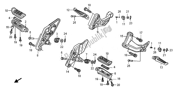 Todas las partes para Paso de Honda CB 1300 SA 2010