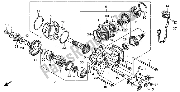 Todas las partes para Eje Transversal de Honda VT 750C2B 2011