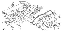 SWINGARM & LEFT CRANKCASE COVER