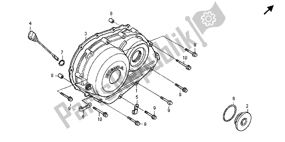 Tutte le parti per il Coperchio Carter Destro del Honda RVF 400R 1995