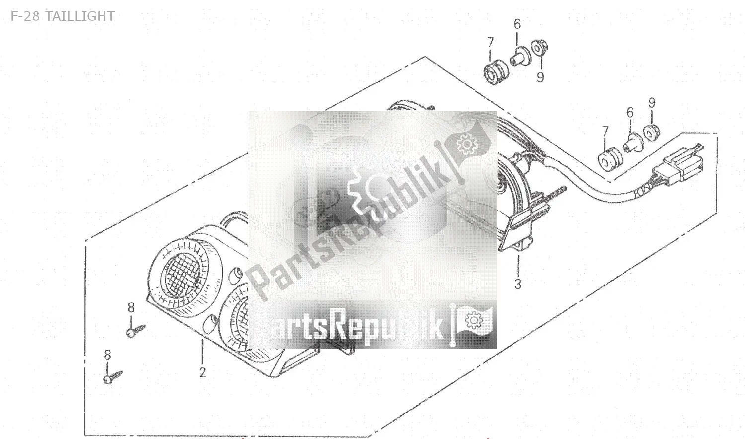 Alle onderdelen voor de F-28 Taillight van de Honda NSR 150 1993