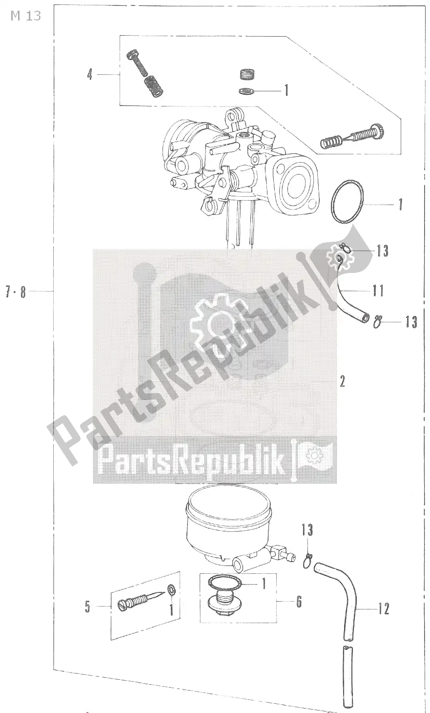 Toutes les pièces pour le M 13 du Honda CF 50 Chaly 1950 - 2023