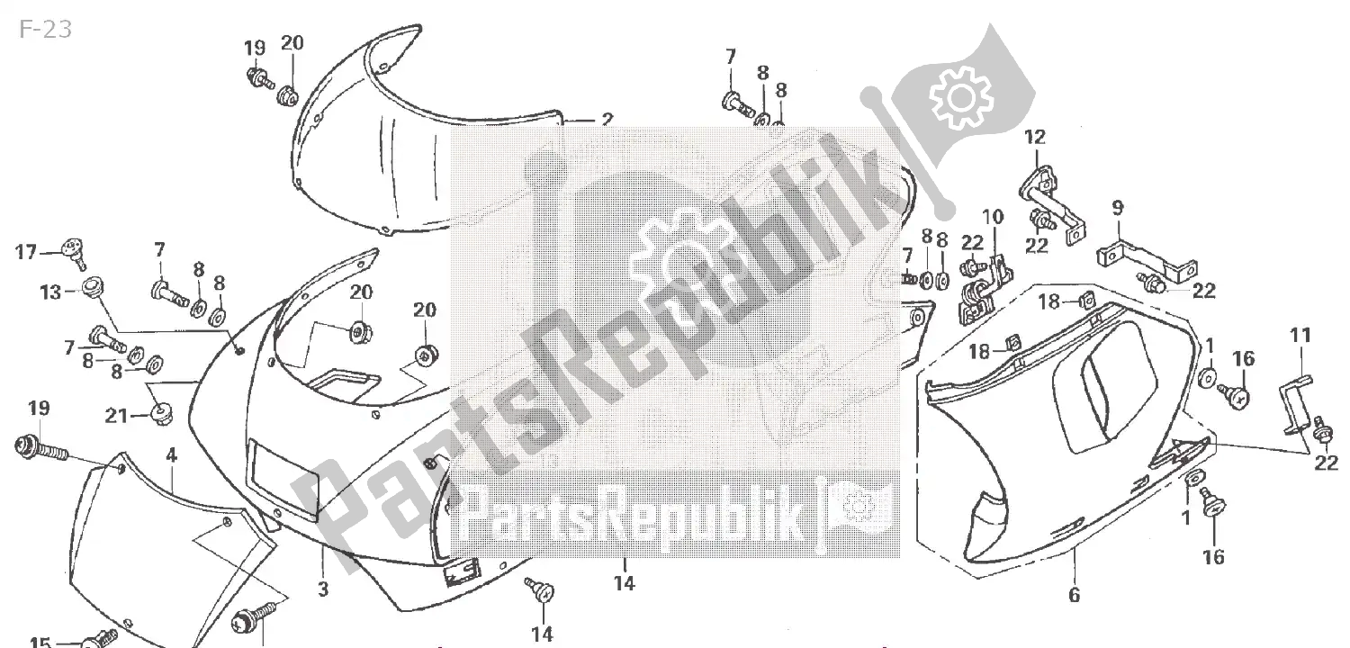 Tutte le parti per il F-23 del Honda NSR 50 2000