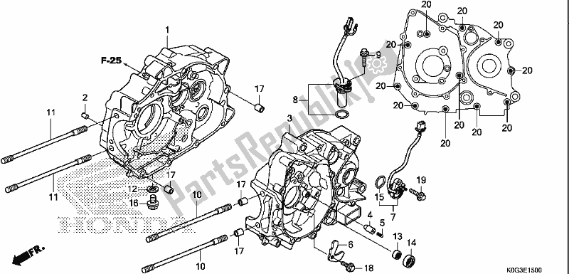 Toutes les pièces pour le Carter du Honda C 125A 2019