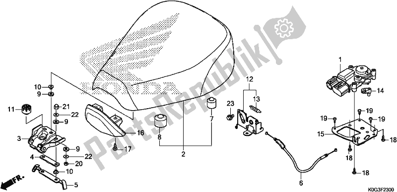All parts for the Seat of the Honda C 125A 2019