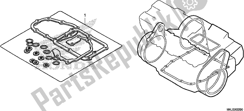 Todas las partes para Kit De Juntas B de Honda CB 1000 RA 2018
